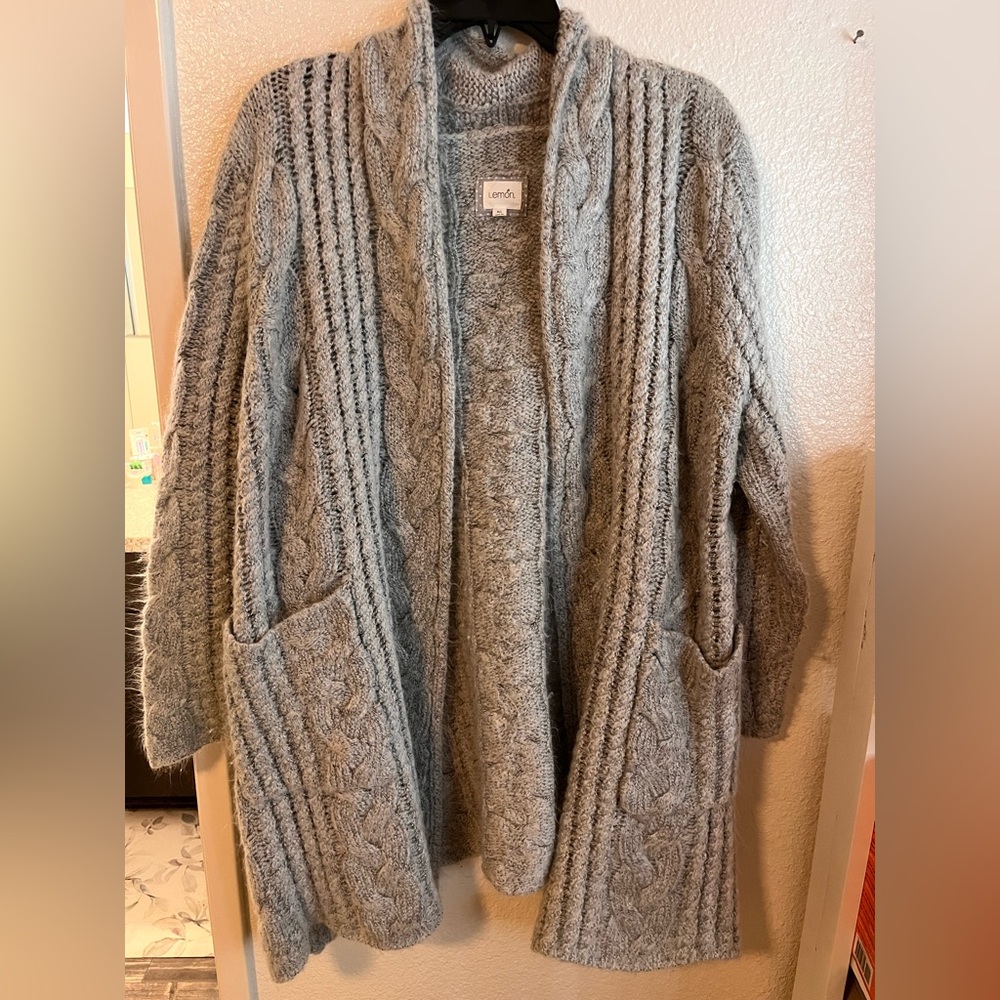 Women’s Knit Gray Cardigan